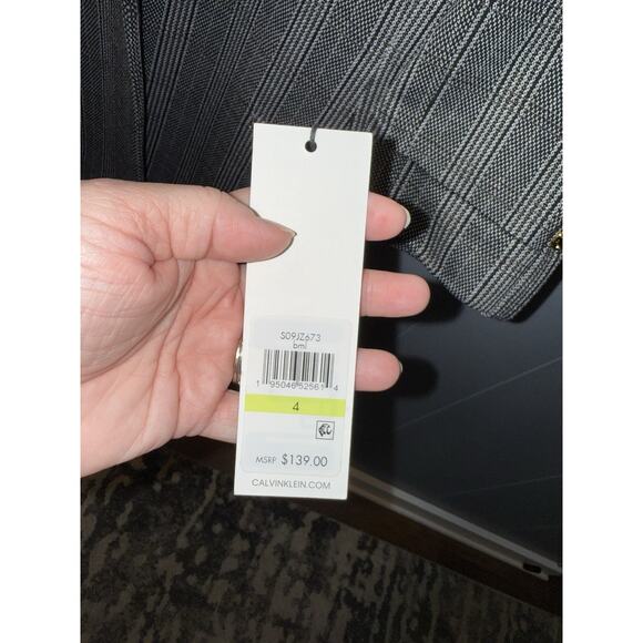 Calvin Klein Women’s Plaid Suit Jacket Blazer - Size 4 - NWT - Picture 4 of 13